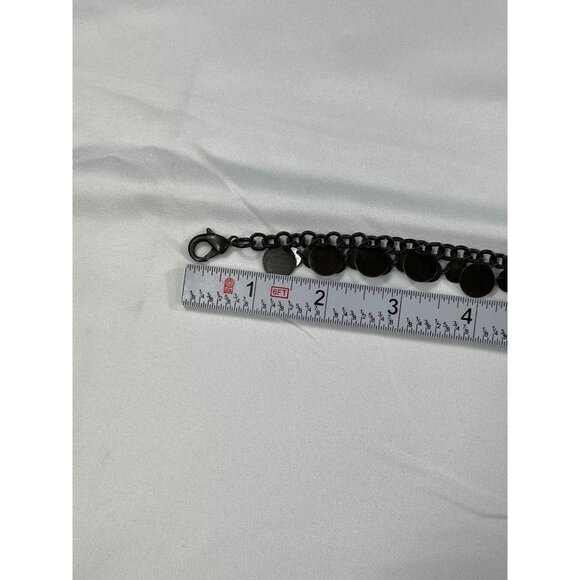 Vintage Dark Bronze Metal Disc Chain Belt SKU 7574 - Picture 4 of 8